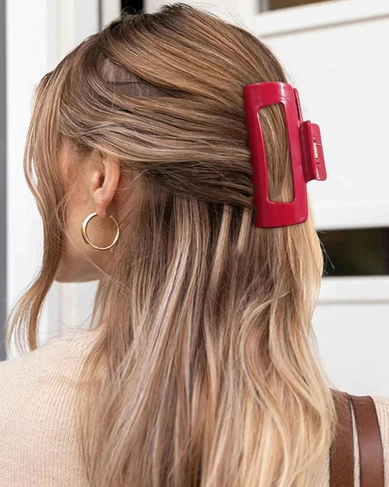 Flexible Silicone Hair Claw Clip for Women & Girls – Strong Grip, No Hair Damage