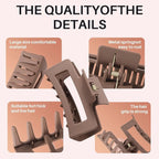 Flexible Silicone Hair Claw Clip for Women & Girls – Strong Grip, No Hair Damage