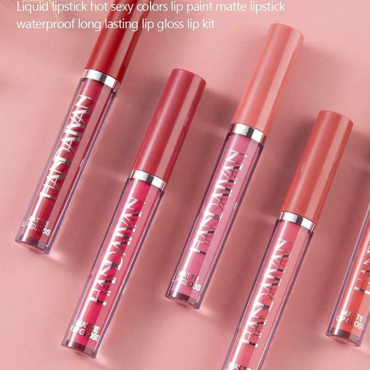 Matte Lipstick Set 6 Colors Velvet Smooth Lip Stick Waterproof Long Lasting Pigmented Non-Stick Cup Not Fade Pink Lip Makeup Mothers Valentine's Day Gift Sets for Her Women