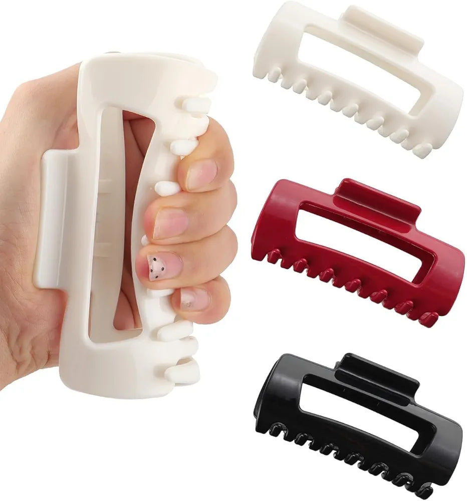 Flexible Silicone Hair Claw Clip for Women & Girls – Strong Grip, No Hair Damage