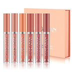 Matte Lipstick Set 6 Colors Velvet Smooth Lip Stick Waterproof Long Lasting Pigmented Non-Stick Cup Not Fade Pink Lip Makeup Mothers Valentine's Day Gift Sets for Her Women