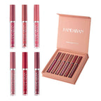 Matte Lipstick Set 6 Colors Velvet Smooth Lip Stick Waterproof Long Lasting Pigmented Non-Stick Cup Not Fade Pink Lip Makeup Mothers Valentine's Day Gift Sets for Her Women