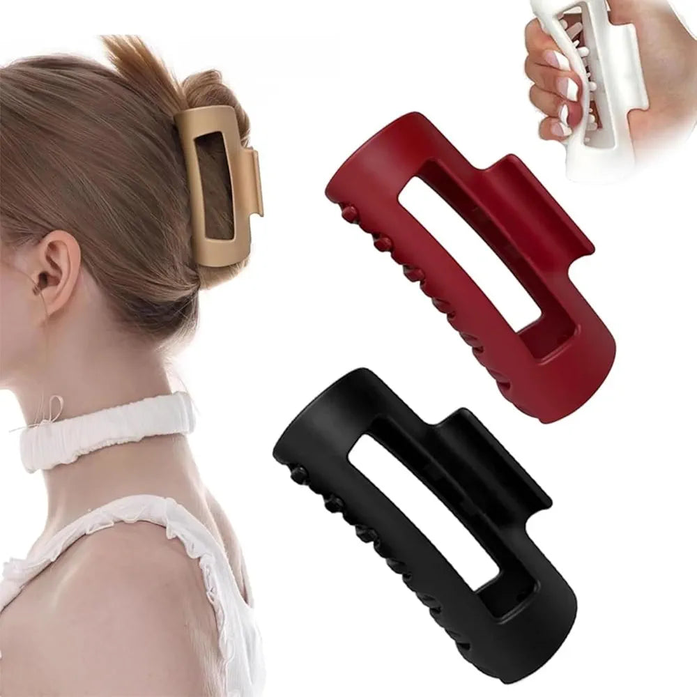 Flexible Silicone Hair Claw Clip for Women & Girls – Strong Grip, No Hair Damage