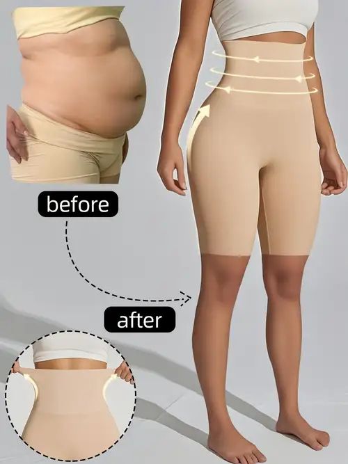 4-in-1 Shaper - Quick Slim Shape Wear Tummy, Back, Thighs, Hips - Black/Efffective Seamless Tummy Tucker