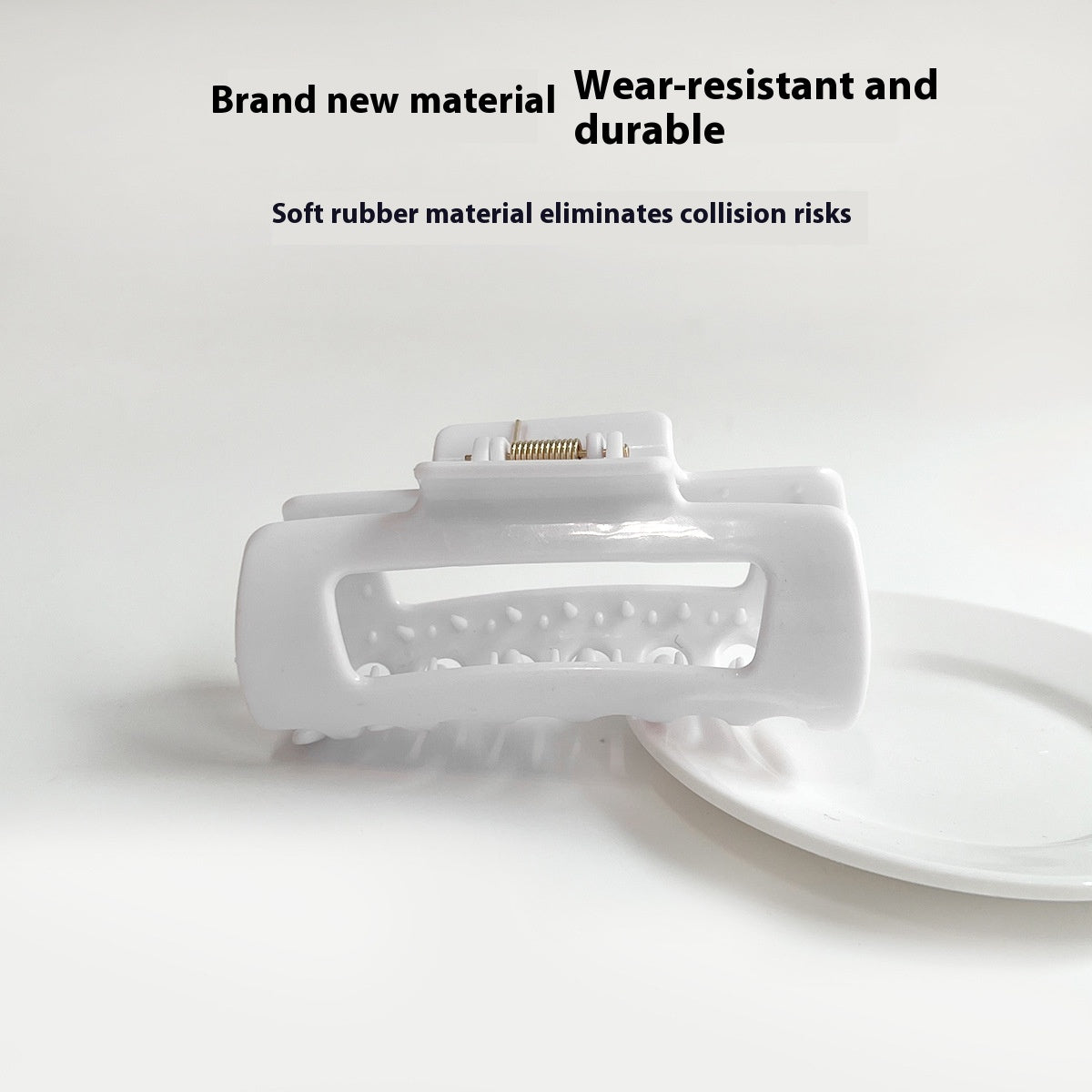 Flexible Silicone Hair Claw Clip for Women & Girls – Strong Grip, No Hair Damage