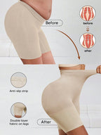4-in-1 Shaper - Quick Slim Shape Wear Tummy, Back, Thighs, Hips - Black/Efffective Seamless Tummy Tucker